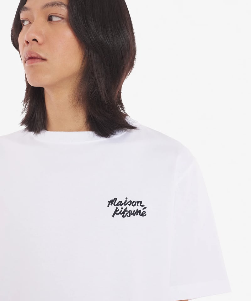 Maison Kitsune Handwriting Tshirt★メゾンキツネ ロゴＴシャツ MAISON KITSUNE】HANDWRITING COMFORT TEE-SHIRT |