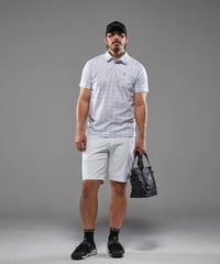 【SY32 by SWEET YEARS GOLF】BOX GRAPHIC KANOKO COLLAR SHIRTS