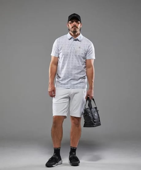 【SY32 by SWEET YEARS GOLF】BOX GRAPHIC KANOKO COLLAR SHIRTS