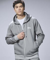 【SY32 by SWEET YEARS 】DOUBLE KNIT EMBOSS GEOMETRY ZIP HOODIE