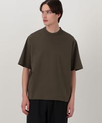 【TOMORROWLAND MEN】コットンポリエステルポンチ クルーネックTシャツ 接触冷感・吸水速乾