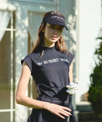 【SY32 by SWEET YEARS GOLF】CARVICO RENEW WAVE NO SLEEVE MOCK