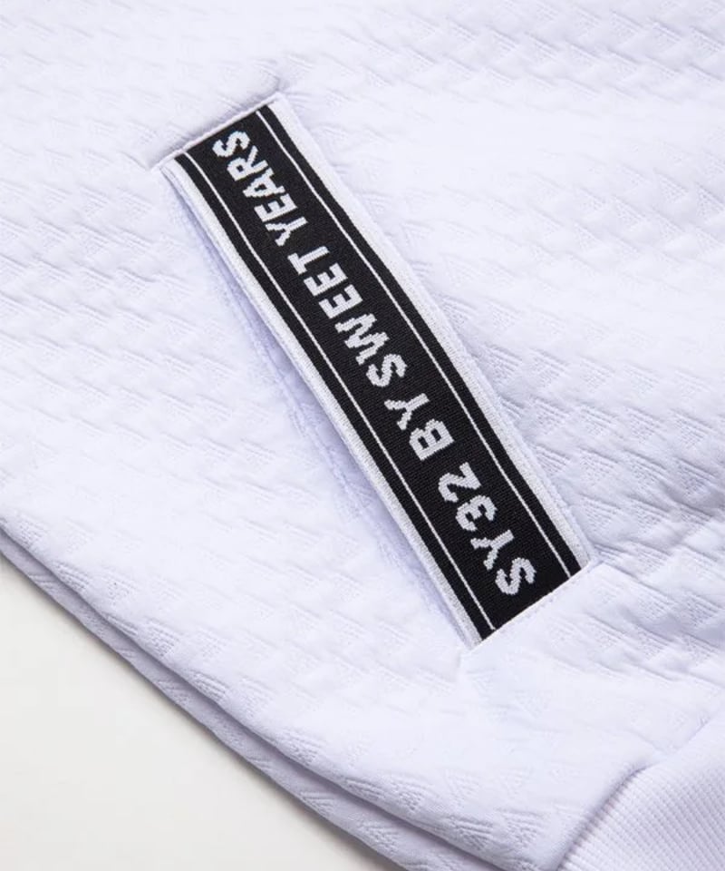 SY32 by SWEET YEARS GOLF】KNIT JACQUARD ZIP UP 