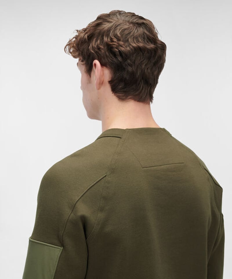 C.P.COMPANY】Diagonal Raised Fleece Mixed Utili