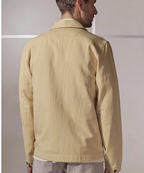 【About Companions】Workwear inspired light jacket Asir in yellow