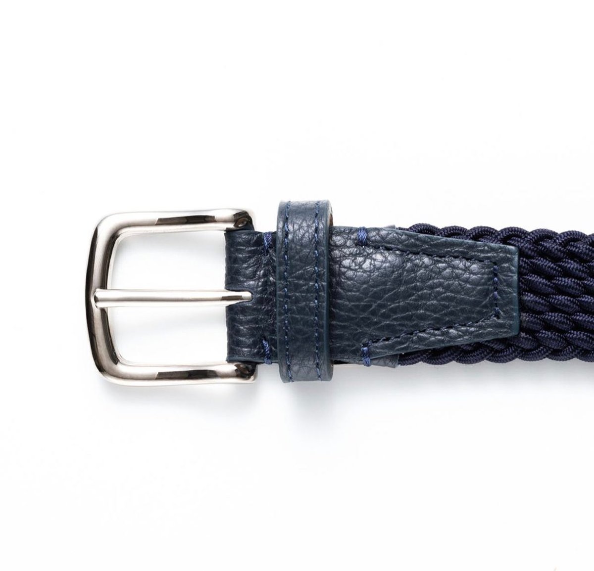 L'arcobaleno】28mm エラスティックメッシュベルト NAVY | MICHEL...