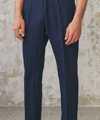 【About Companions】MAX trousers navy linen