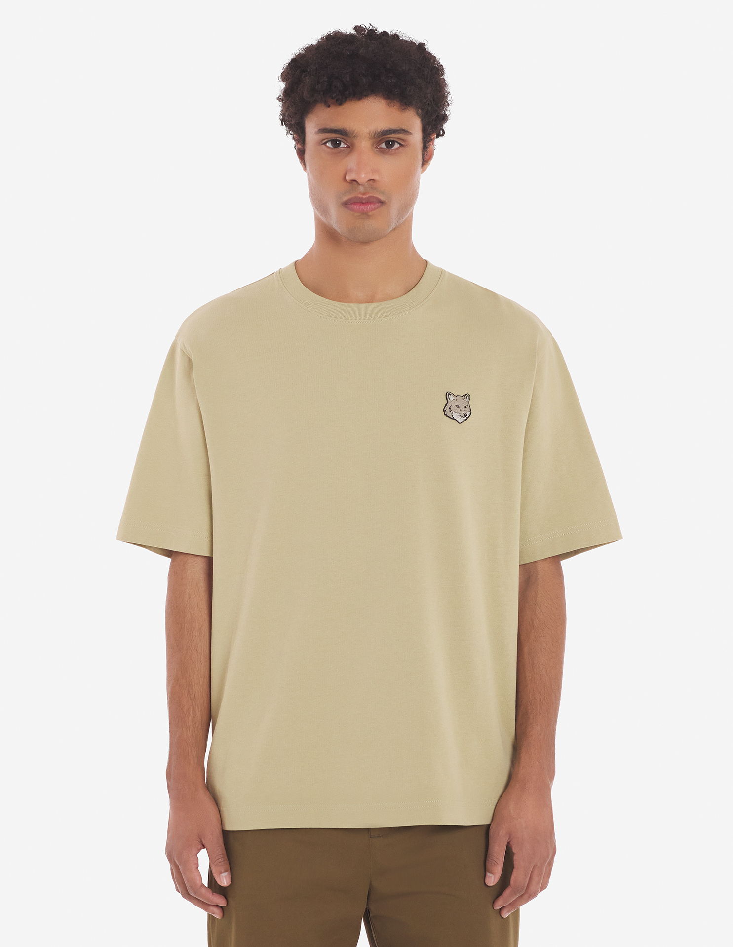 MAISON KITSUNE】BOLD FOX HEAD PATCH OVERSIZE TE