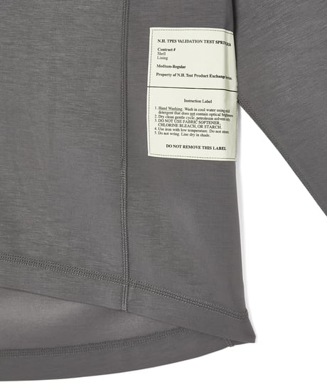 【N.HOOLYWOOD】PANELLED LONG SLEEVE T-SHIRT GRAY