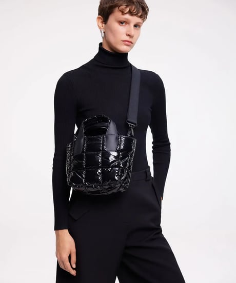 【VeeCollective】Porter Tote Mini Black Vinyl