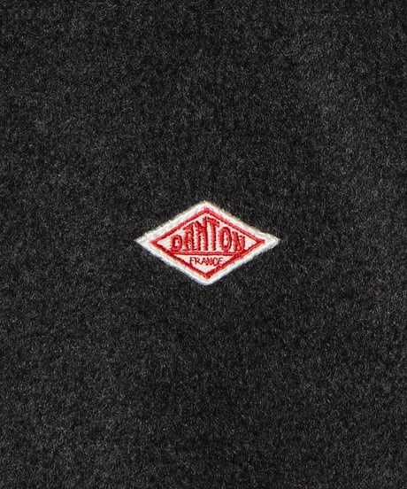 【DANTON】FLEECE COLLARLESS JACKET