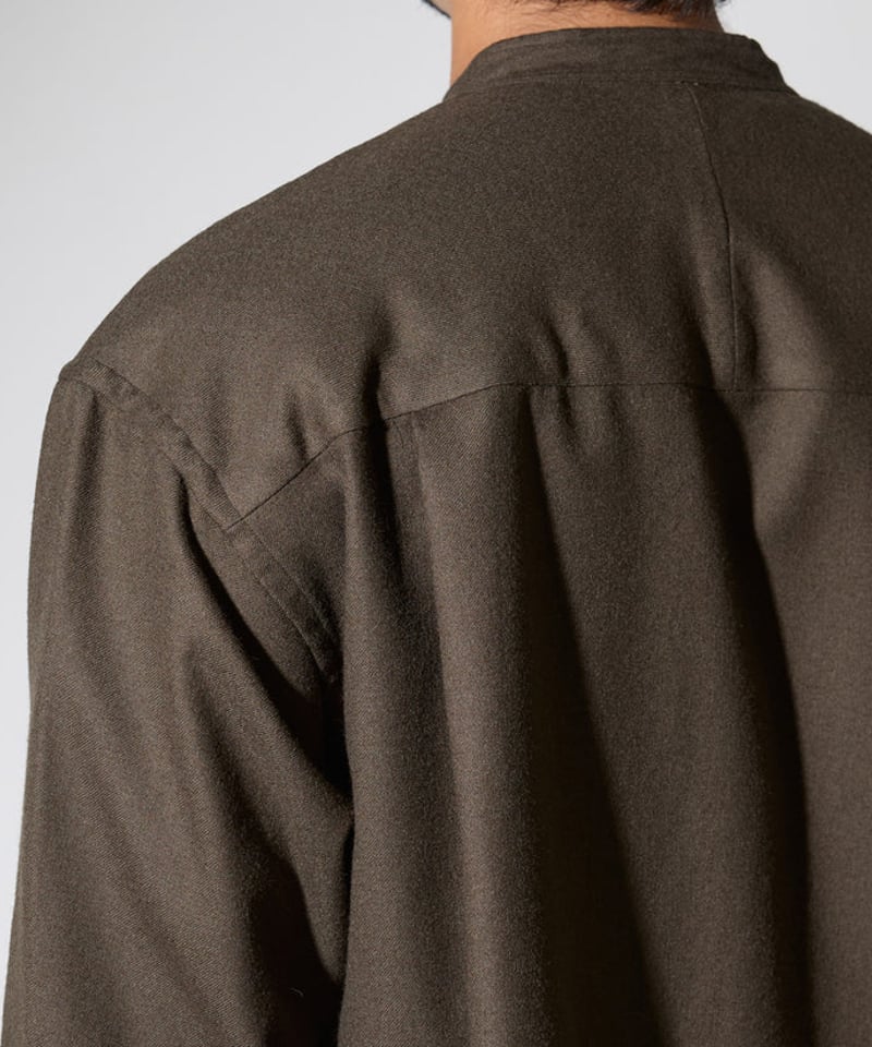 colon】CSH-1 / 1in-Pleats Longshirt -Wool Flan