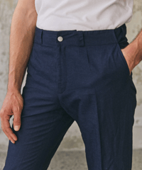 【About Companions】JOSTHA trousers navy linen