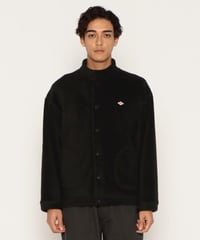 【DANTON】DOUBLE FACE BOA STAND COLLAR CARDIGAN