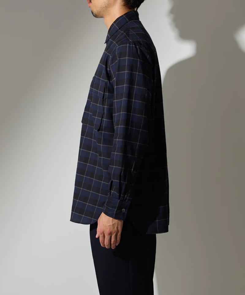 colon】W Pocket Shirt -Cotton Check Flannel |