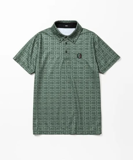 【SY32 by SWEET YEARS GOLF】BOX GRAPHIC KANOKO COLLAR SHIRTS