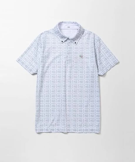 【SY32 by SWEET YEARS GOLF】BOX GRAPHIC KANOKO COLLAR SHIRTS