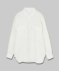 【:colon】CSH-4 – 1/60 Linen Cloth – Ivory / ダブルポケット シャツ