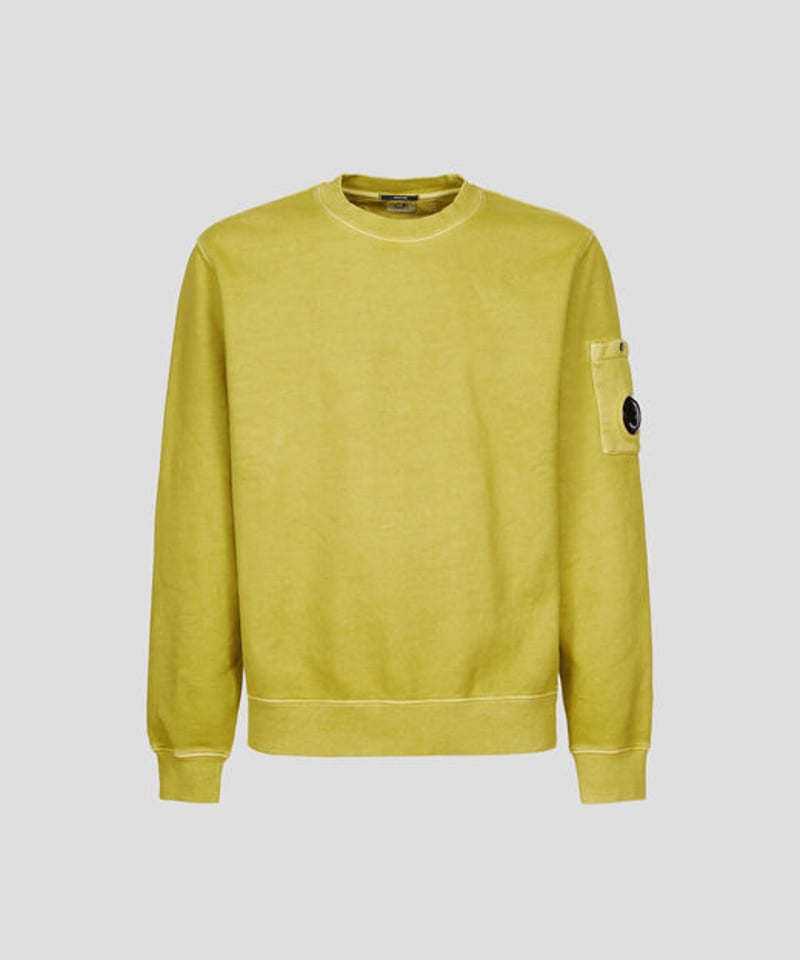 C.p company スウェット 後染め ミント S stone  C.P.COMPANY】Brushed & Emerized Diagonal Fleece