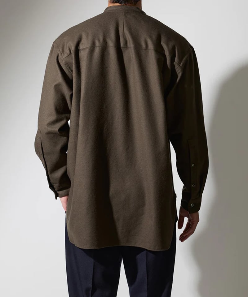 colon】CSH-1 / 1in-Pleats Longshirt -Wool Flan