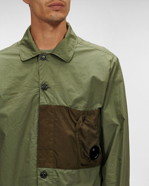 C.P.COMPANY】Popeline Mixed Auxiliary Pocket Ov
