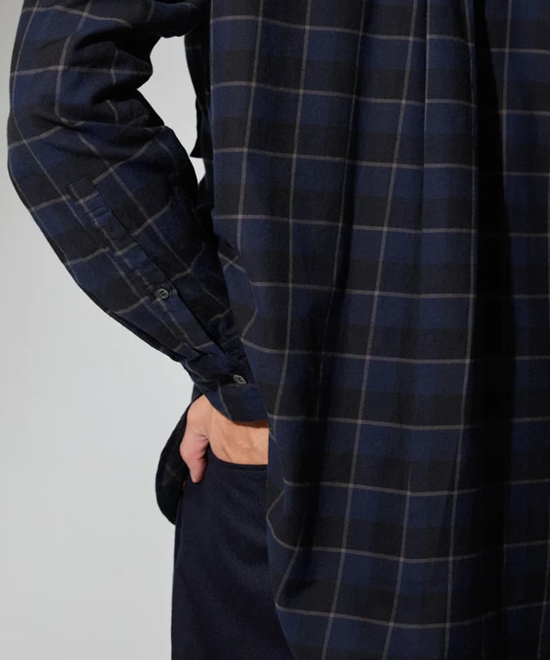 colon】W Pocket Shirt -Cotton Check Flannel |
