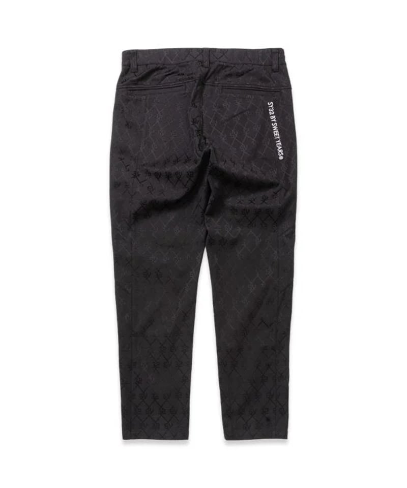 SY32黒XLサイズJACQUARD STRETCH WOVEN PANT