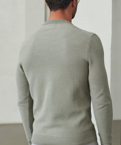 【About Companions】Round neck knit jumper Morten in reed