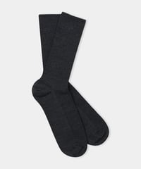 【About Companions】Elegant classic merino socks in charcoal