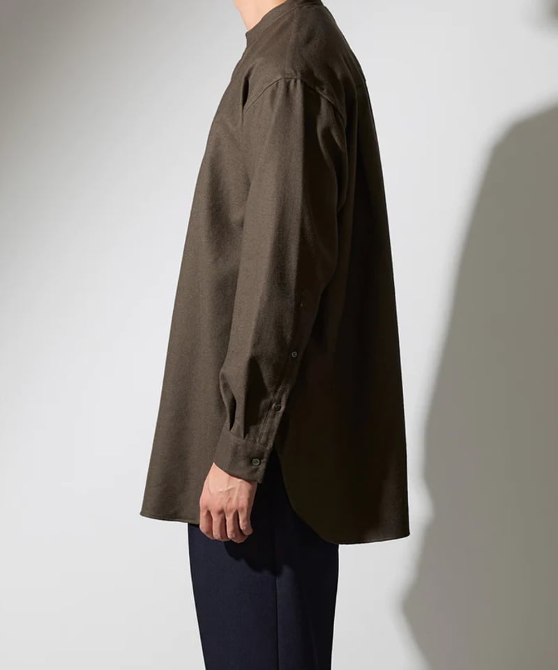 colon】CSH-1 / 1in-Pleats Longshirt -Wool Flan