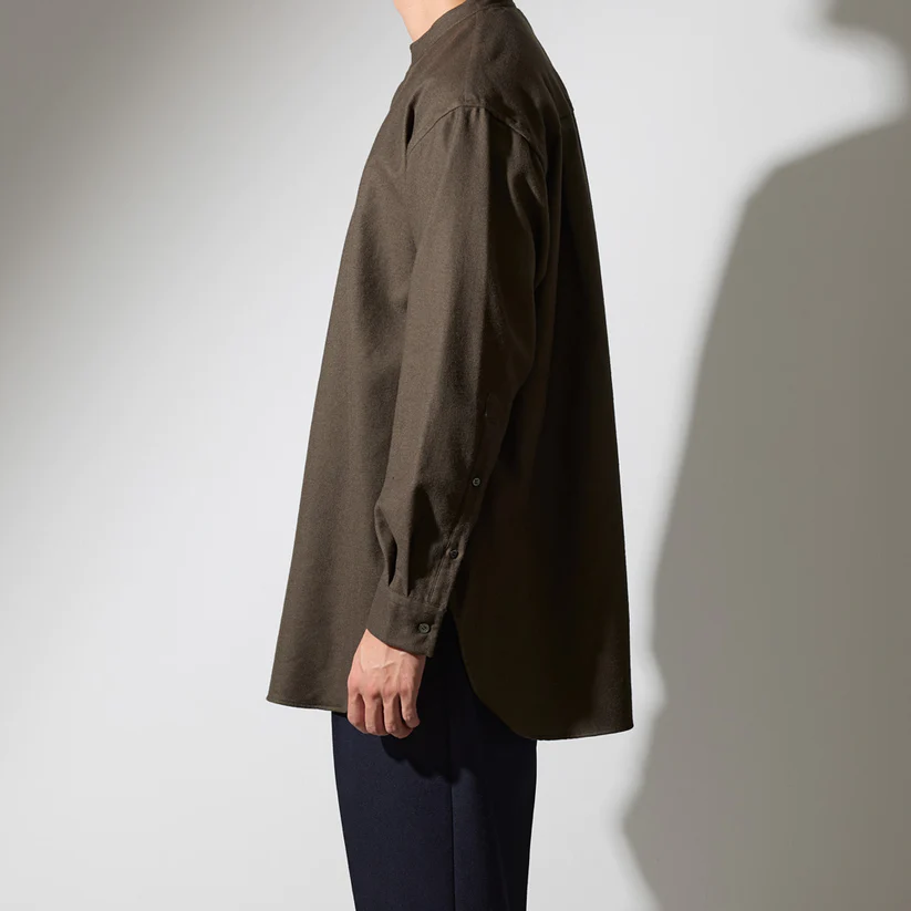 colon】CSH-1 / 1in-Pleats Longshirt -Wool Flan