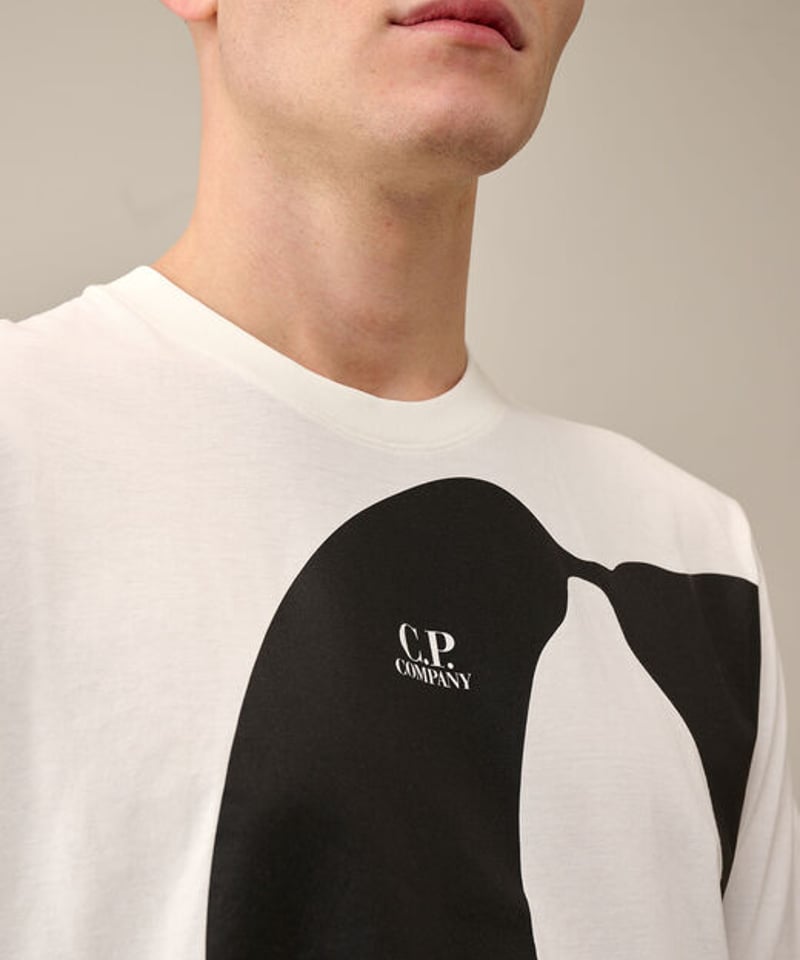 C.P.COMPANY】30/1 Jersey Relaxed Logo T-shirt |