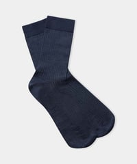 【About Companions】Light summer linen socks in navy