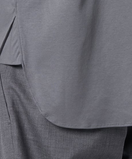 【:colon】CSH-15 - Cotton Smooth - Grey / ショートスリーブ ダブルポケットシャツ