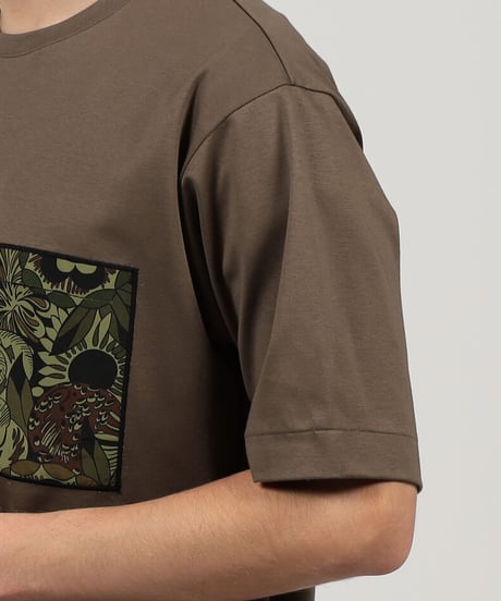 【TOMORROWLAND MEN 】コットンプリントポケットTシャツ