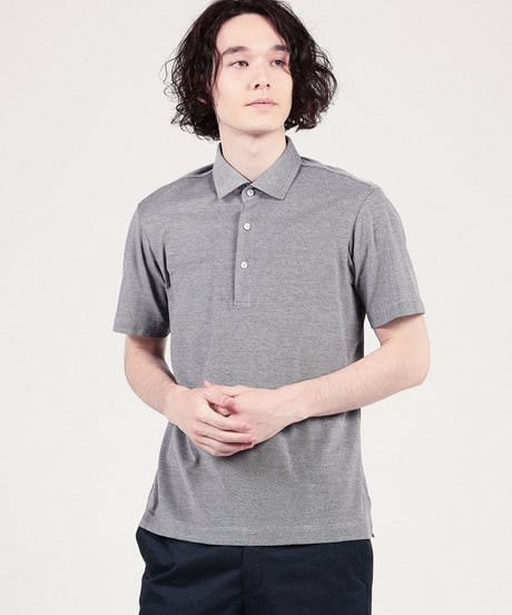 【TOMORROWLAND MEN】コットンメッシュ ポロシャツ