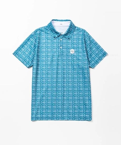 【SY32 by SWEET YEARS GOLF】BOX GRAPHIC KANOKO COLLAR SHIRTS