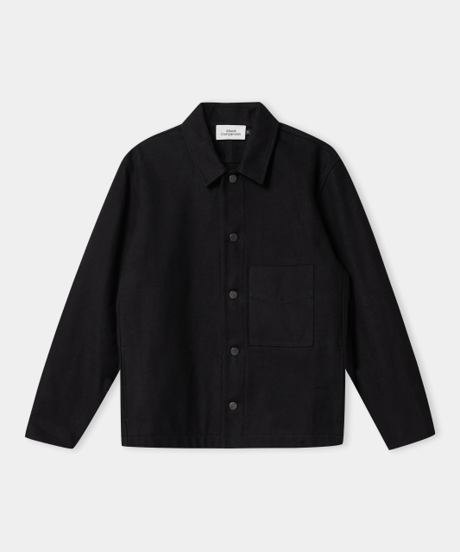 【About Companions】Soft and sturdy moleskin jacket Asir in black