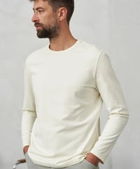 【About Companions】Casual light jumper Lars in ecru