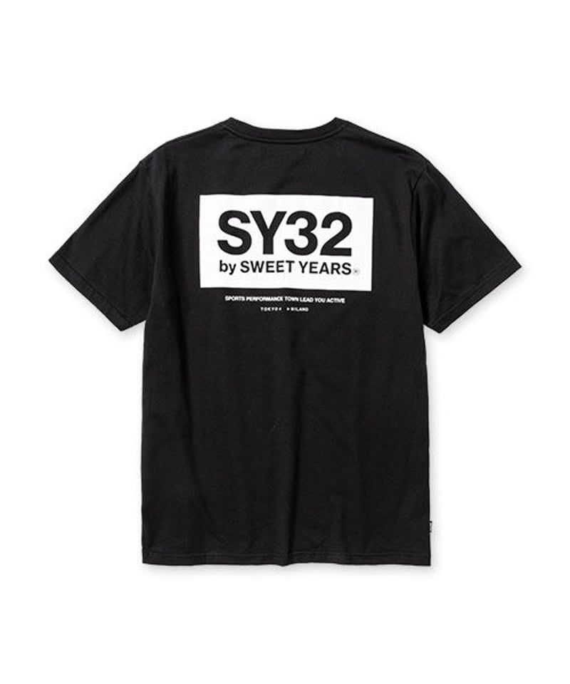 SY32 by SWEET YEARS】BOX LOGO BACK PRINT TEE-