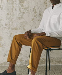 【About Companions】OLF trousers eco canvas golden brown 230g