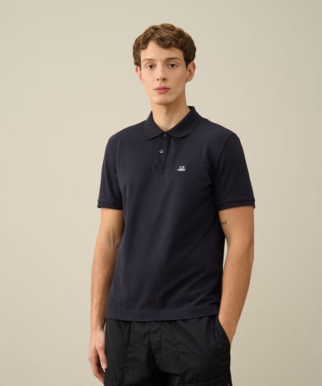 【C.P.COMPANY】Stretch Piquet Slim Polo Shirt