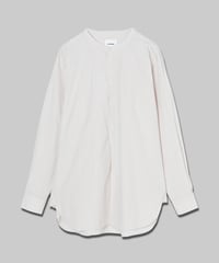 【:colon】CSH-5 – 100/2 Cotton Stripe - Beige x Orange / ヘンリーネックシャツ