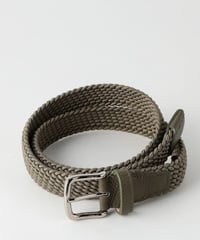 【L'arcobaleno】28mm エラスティックメッシュベルトGREIGE