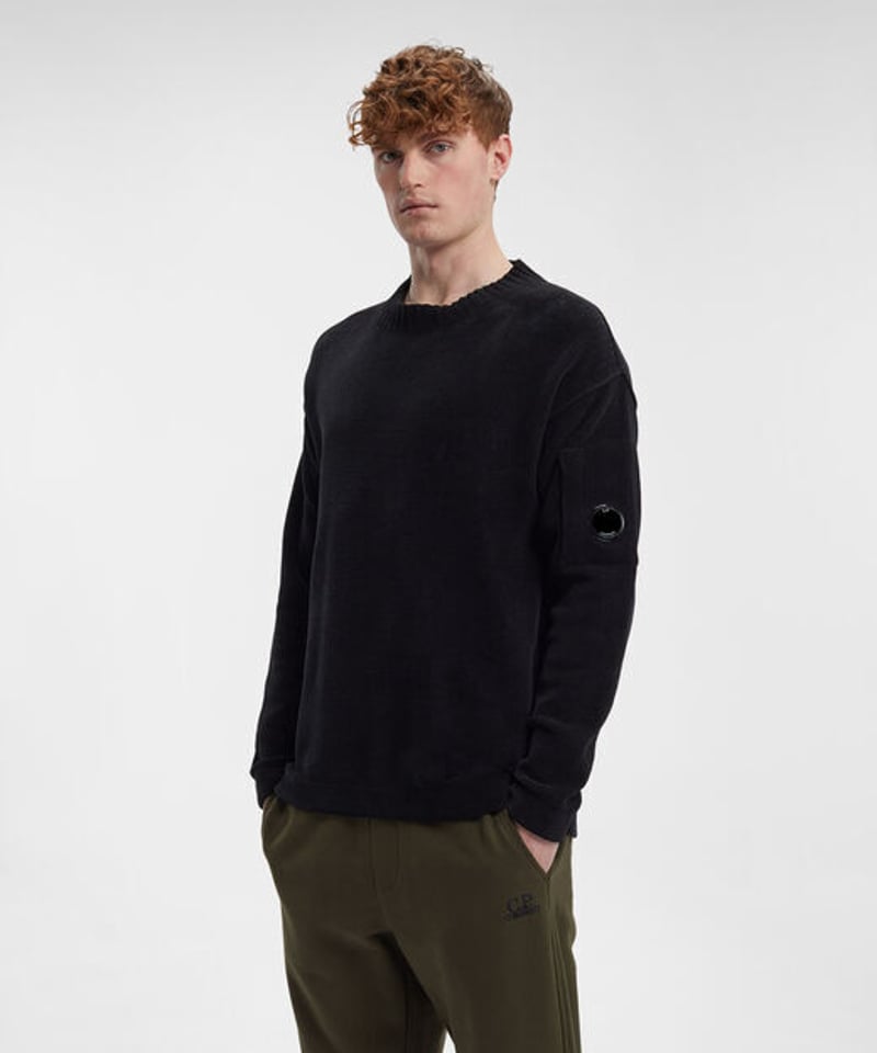 C.P.COMPANY】Chenille Cotton High Neck Knit | M C.P.COMPANY】Chenille Cotton High Neck Knit | M