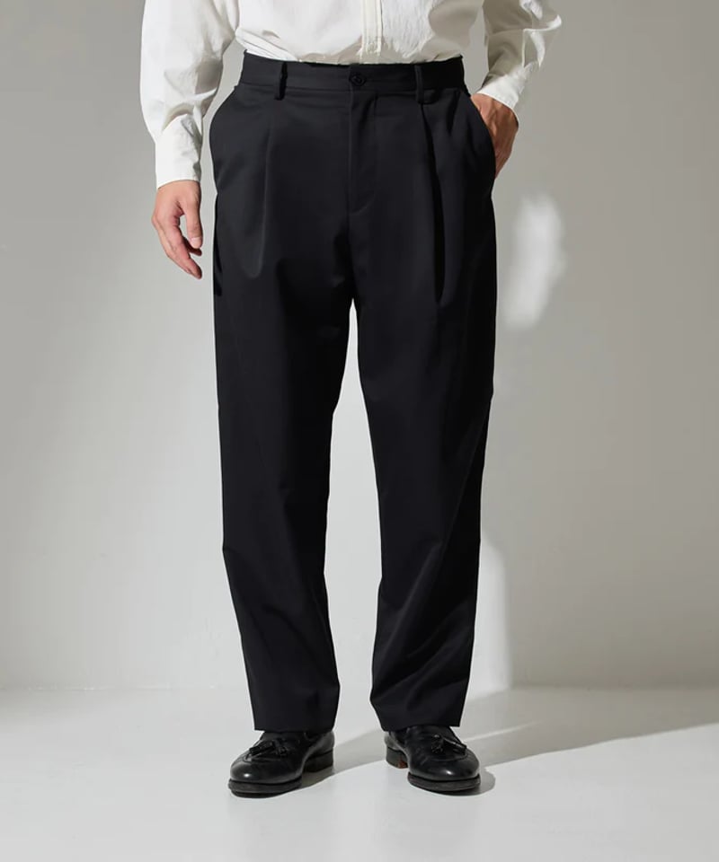 colon】CPT-15/ 1out-Pleats Pants -Wool Gabardi