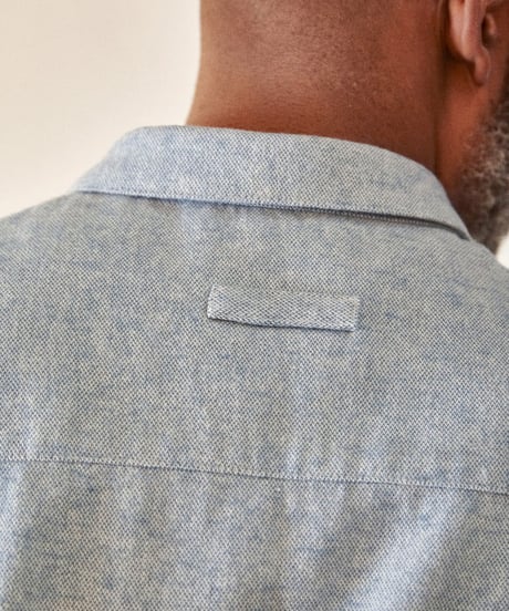 【About Companions】SIMON shirt eco mid blue flannel