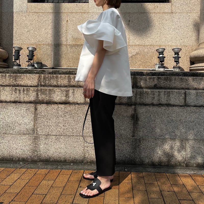 heveフィンスリーブブラウスホワイト