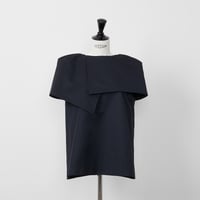 heve へイヴ　シアーバブリーブラウス 予約】Silky Cape BL black | HEVE