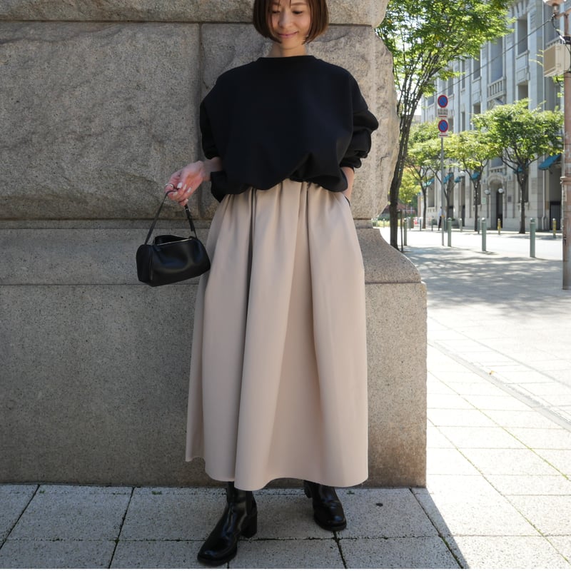 Tuck Flare Leather SK rose | HEVE